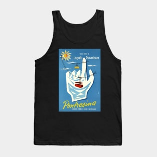 Pontresina, Lagalp Diavolezza, Engadin,Schweiz,Ski Poster Tank Top